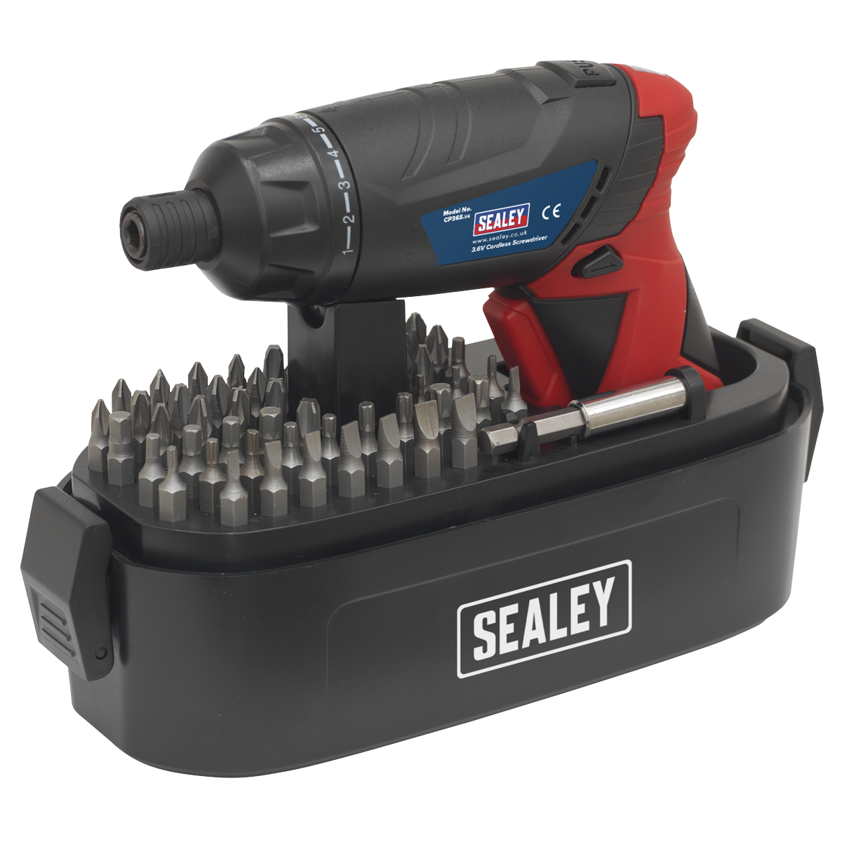 Sealey CP36S Cordless Lithium ion Screwdriver Set 46pc 3.6V